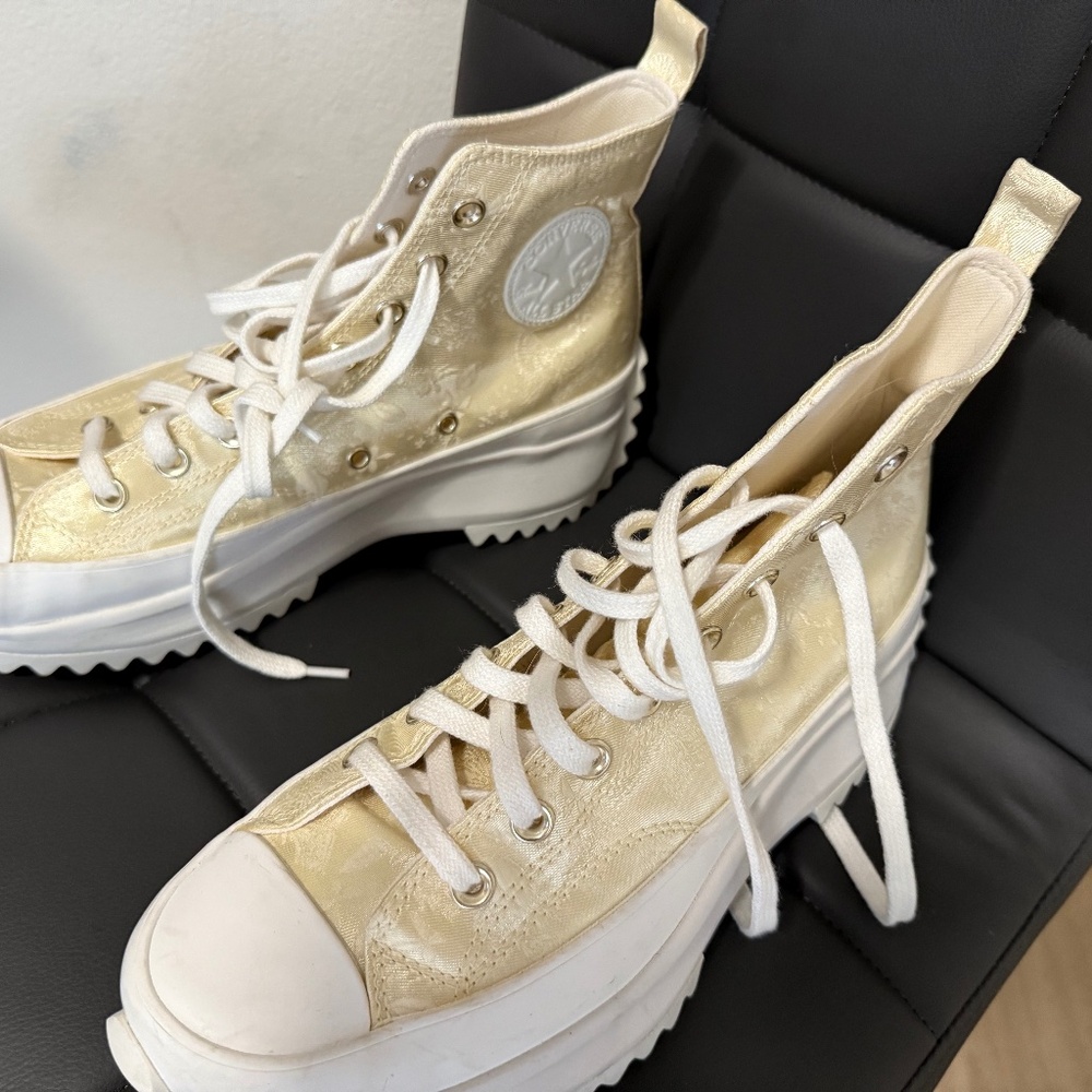 Converse Run Star Hike Platform Golden Butterfly